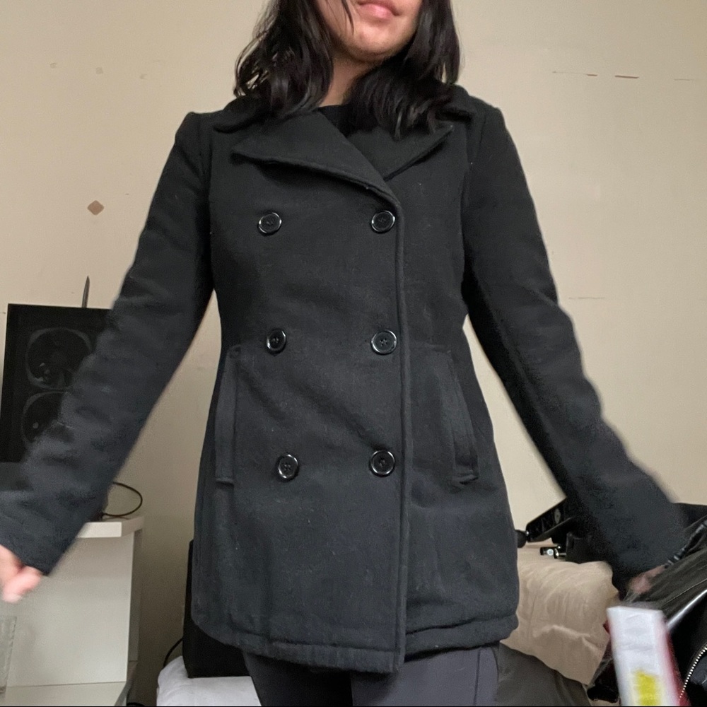 Excelled Double Breasted Short Coat